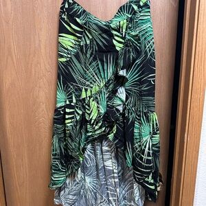 Milk & Honey Tropical Leaf Print Women's Skirt